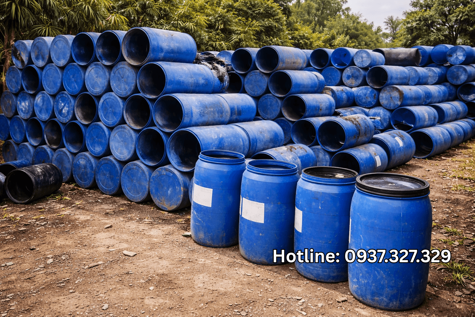 mua bán thùng phuy nhựa cũ giá rẻ