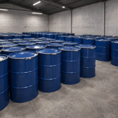Thùng phuy sắt nắp kiềng 200l cũ & mới