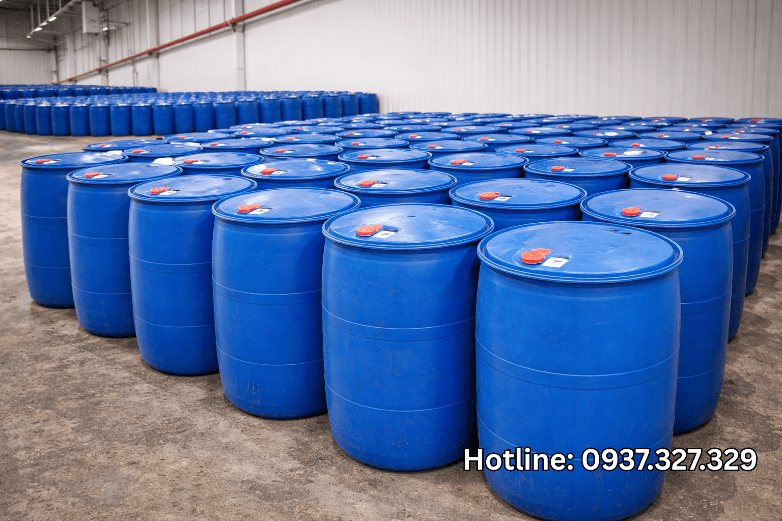 thùng phuy nhựa đựng hoá chất 200l